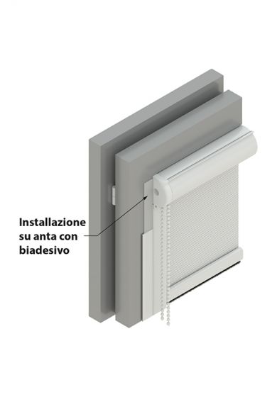 Tenda a Vetro Filtrante con Cassonetto, Installazione nel fermavetro - 18471