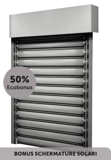 Frangisole con lamelle da 90 mm, modello a catena - 18679