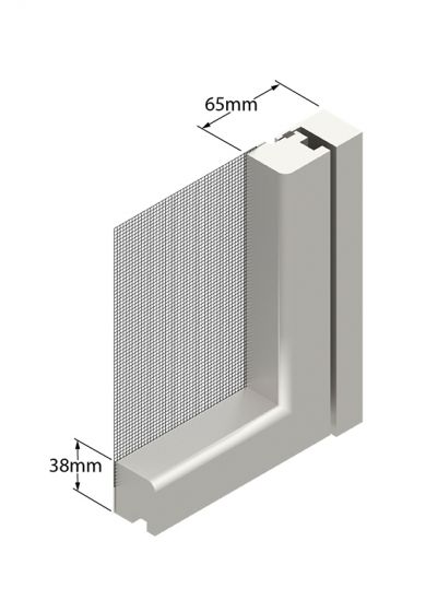 Zanzariera a Porta battente a 1 Anta, ingombro da 33 mm - 836