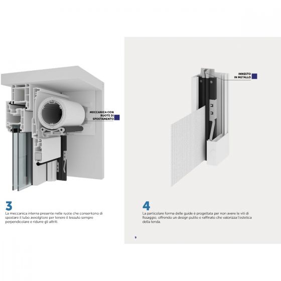 Tenda a Rullo per Esterno, Ingombro 120 XL, per una Larghezza fino a 18 mt - 17873