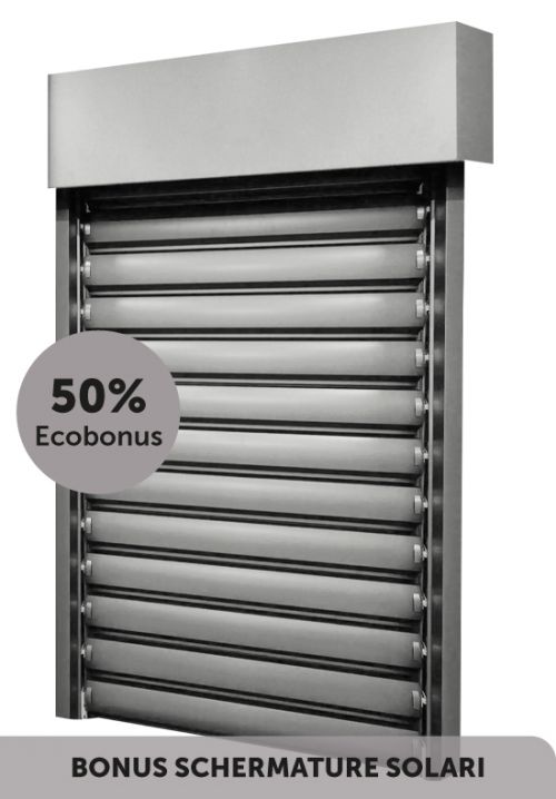 Frangisole con lamelle da 90 mm, modello a catena - 18679