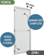 Zanzariera a Porta battente a 1 Anta, ingombro da 33 mm - 836
