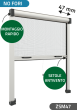 Zanzariera "No Fori" con setole Antivento, a rullo Verticale, a Molla, ingombro da 47 mm - 17991