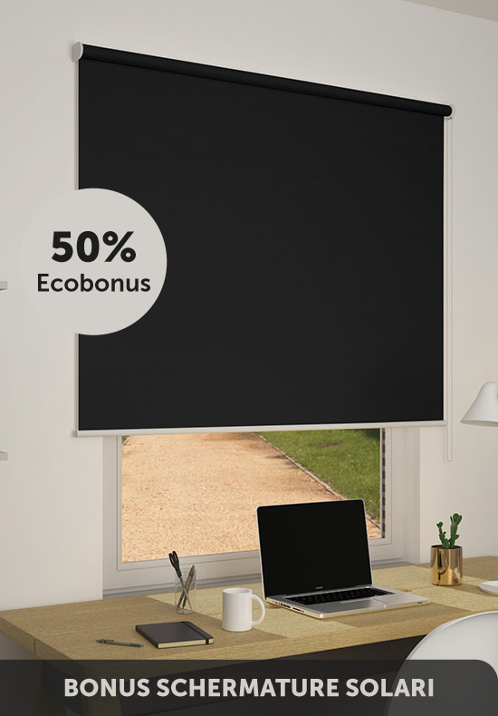 Tende a Rullo, tessuto Oscurante Ignifugo in PVC « Lite » – 1107