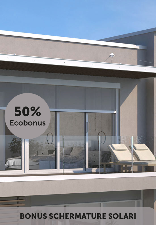 Tenda a Rullo per Esterno, Ingombro 120 XL, per una Larghezza fino a 18 mt - 17873