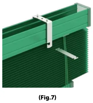 Fig. 7: il cassonetto si inserisce nel supporto