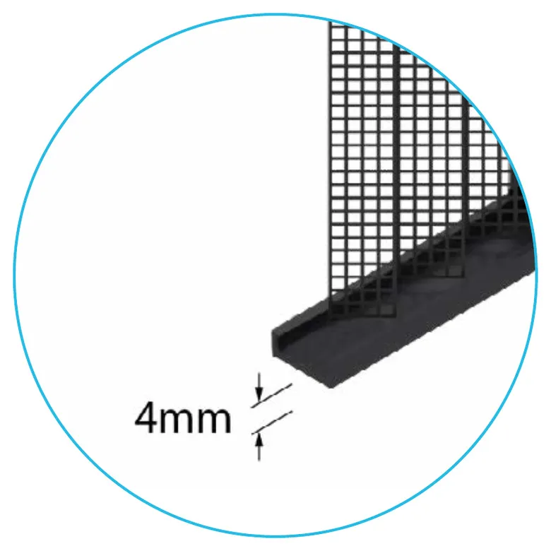 Plissé: piattina in PVC da 4 mm